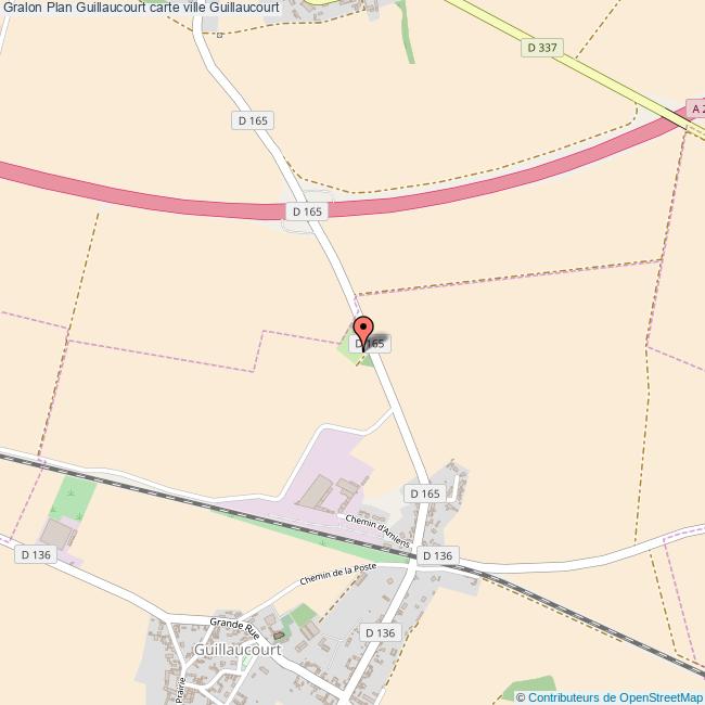 Plan Guillaucourt carte ville Guillaucourt
