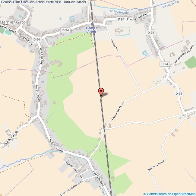 Plan HamenArtois carte ville HamenArtois