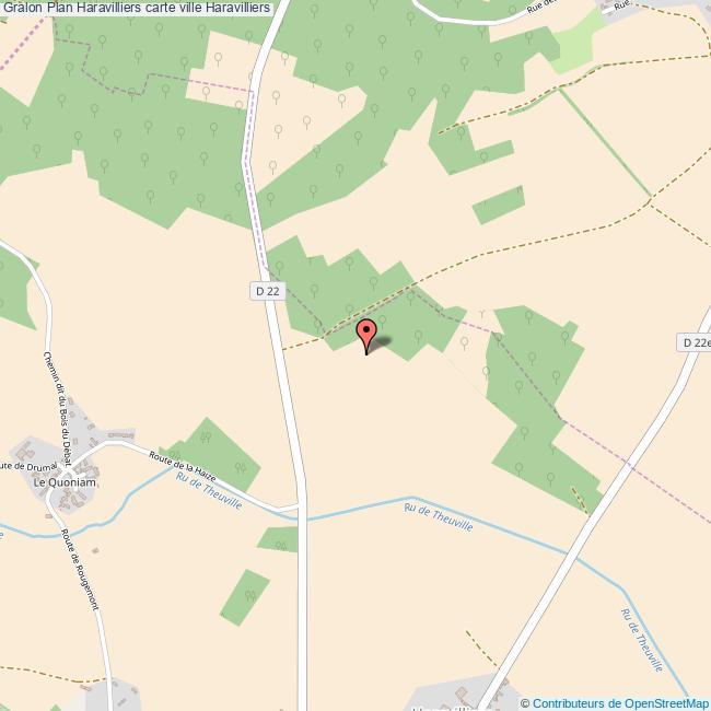 Plan Haravilliers carte ville Haravilliers