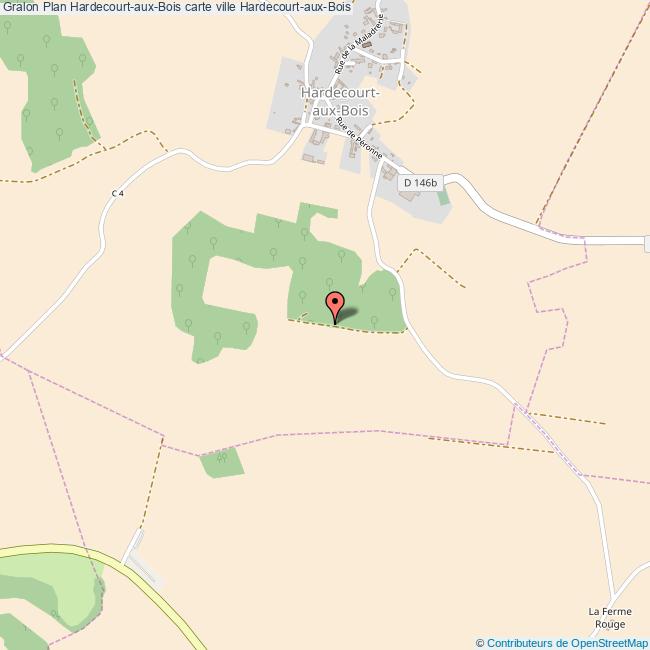 Plan HardecourtauxBois carte ville HardecourtauxBois