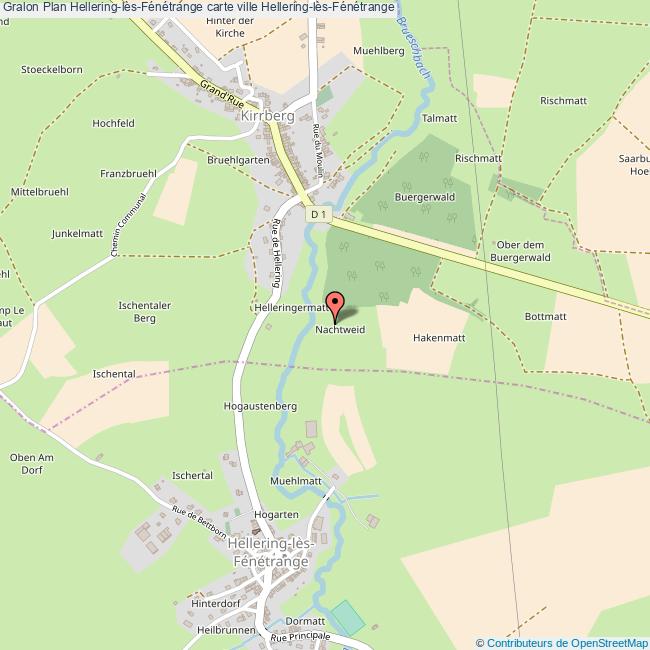 Plan HelleringlèsFénétrange carte ville HelleringlèsFénétrange