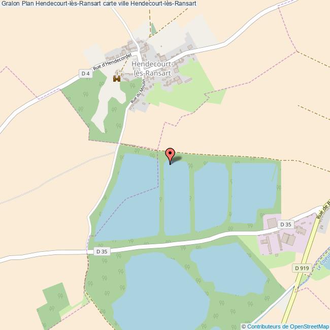 Plan HendecourtlèsRansart carte ville HendecourtlèsRansart