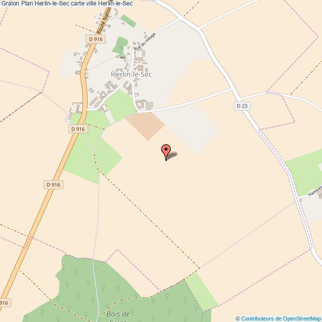 Plan HerlinleSec carte ville HerlinleSec