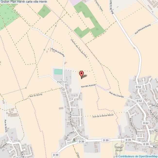 Plan Herrin carte ville Herrin