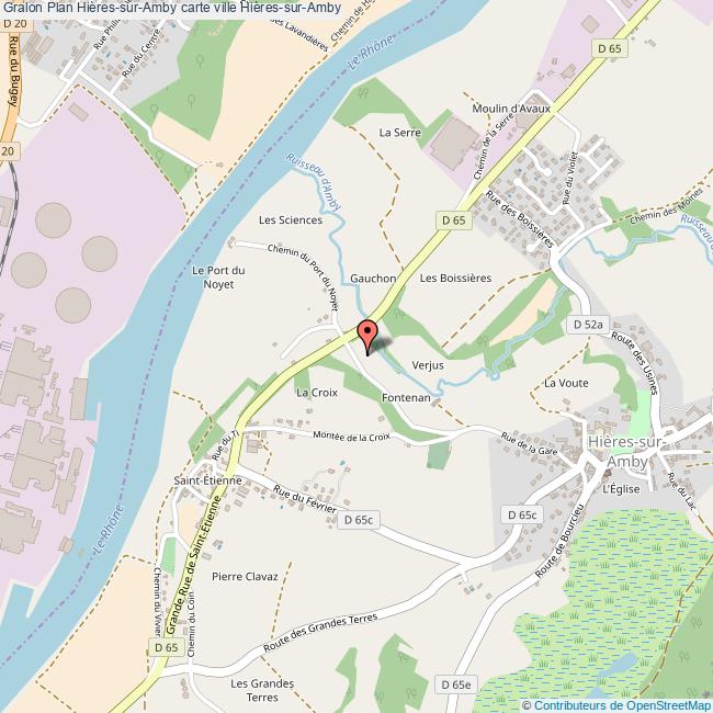 Plan HièressurAmby carte ville HièressurAmby