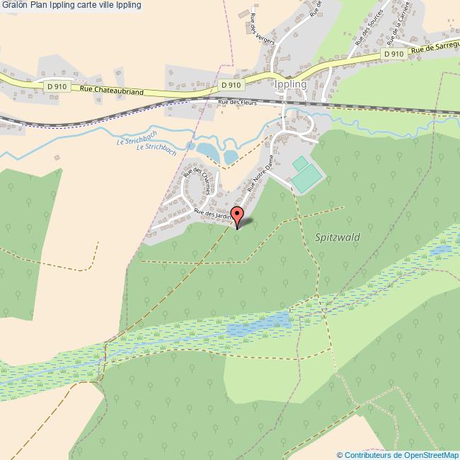 Plan Ippling carte ville Ippling