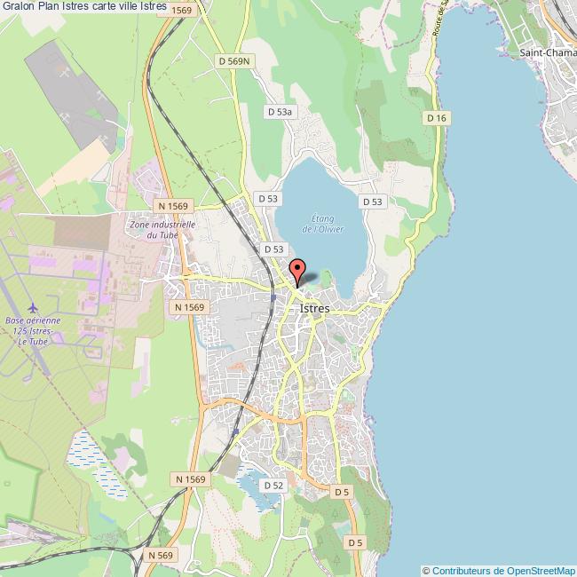 Plan Istres carte ville Istres