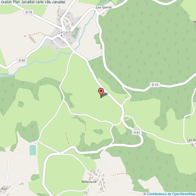 Plan Janaillat carte ville Janaillat