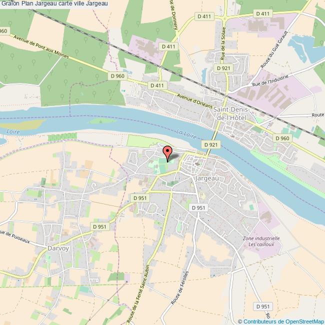 Plan Jargeau carte ville Jargeau