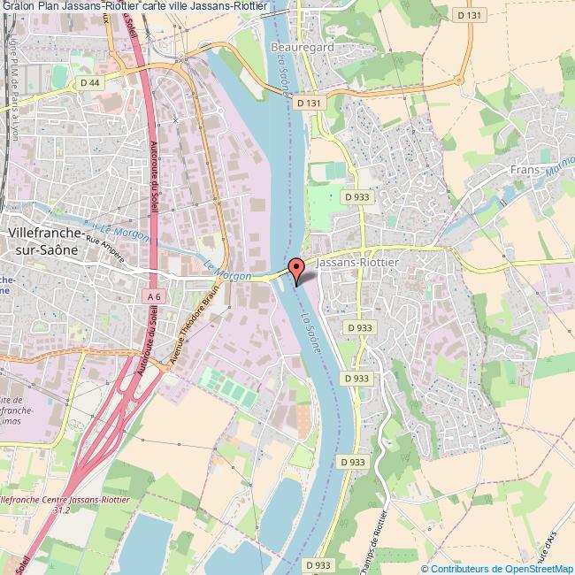 plan Jassans-Riottier