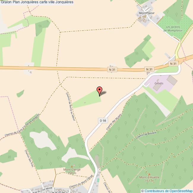 Plan Jonquières carte ville Jonquières