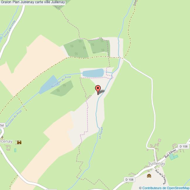 Plan Juillenay carte ville Juillenay