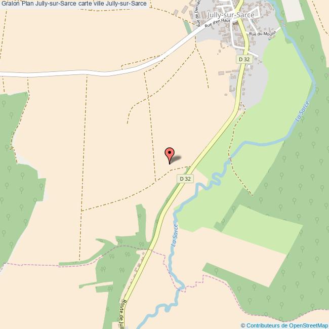 Plan JullysurSarce carte ville JullysurSarce