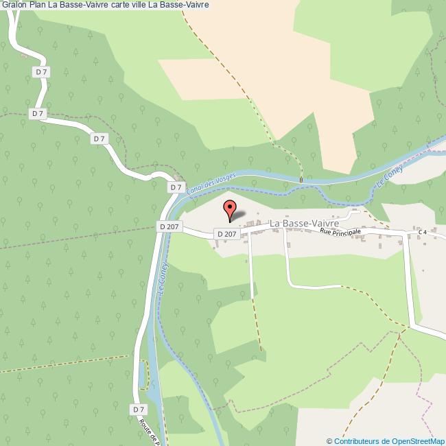 Plan La Basse-Vaivre carte ville La Basse-Vaivre