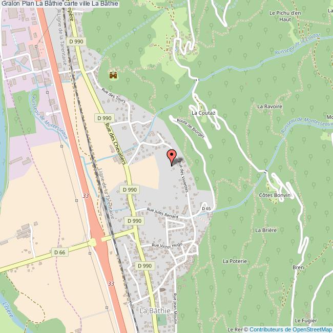plan La Bâthie