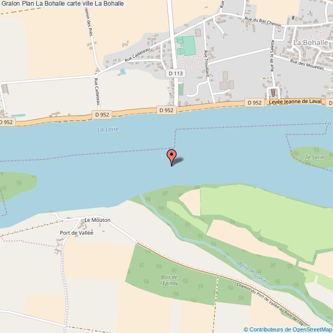 Plan La Bohalle carte ville La Bohalle