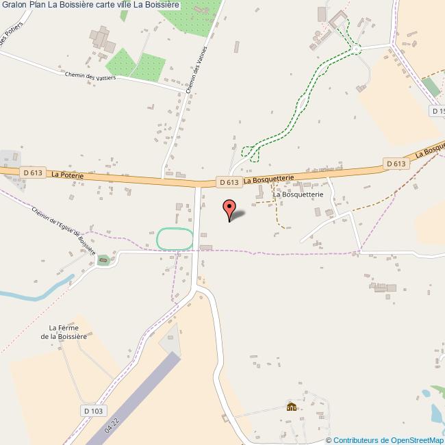 Plan La Boissière carte ville La Boissière