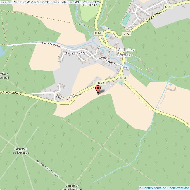 plan La Celle-les-Bordes