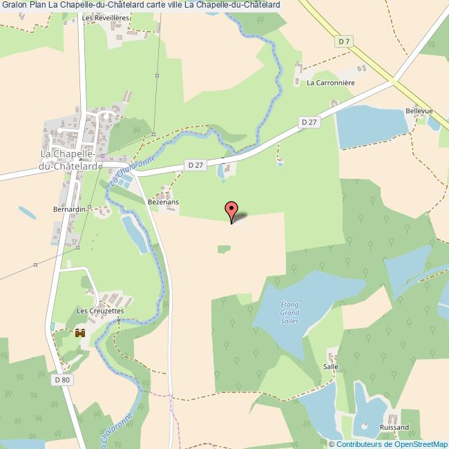 Plan La ChapelleduChâtelard carte ville La ChapelleduChâtelard
