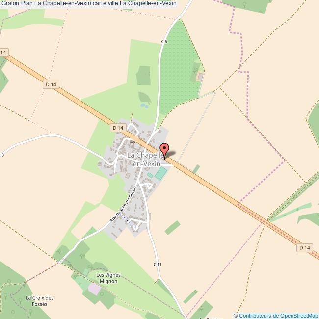 plan La Chapelle-en-Vexin