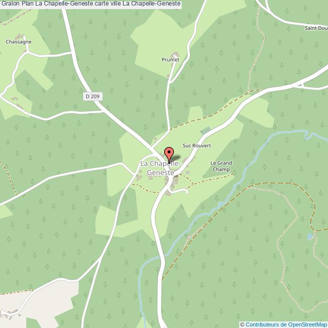 plan La Chapelle-Geneste