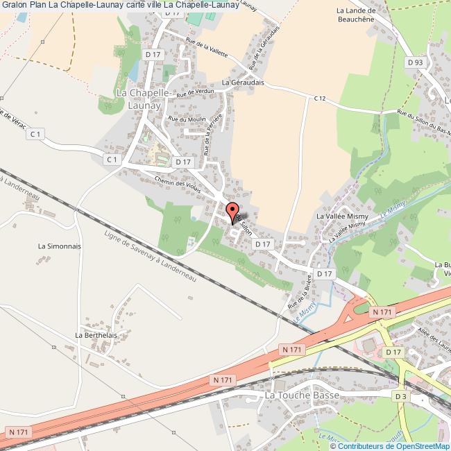 Plan La ChapelleLaunay carte ville La ChapelleLaunay