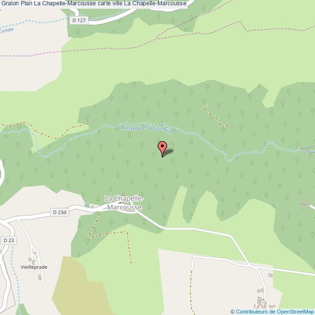 Plan La ChapelleMarcousse carte ville La ChapelleMarcousse