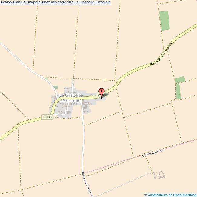 Plan La ChapelleOnzerain carte ville La ChapelleOnzerain
