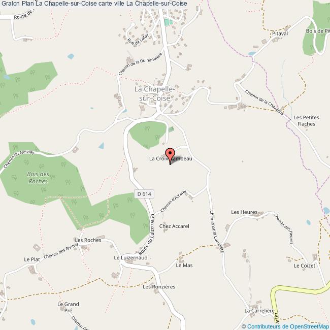 Plan La ChapellesurCoise carte ville La ChapellesurCoise