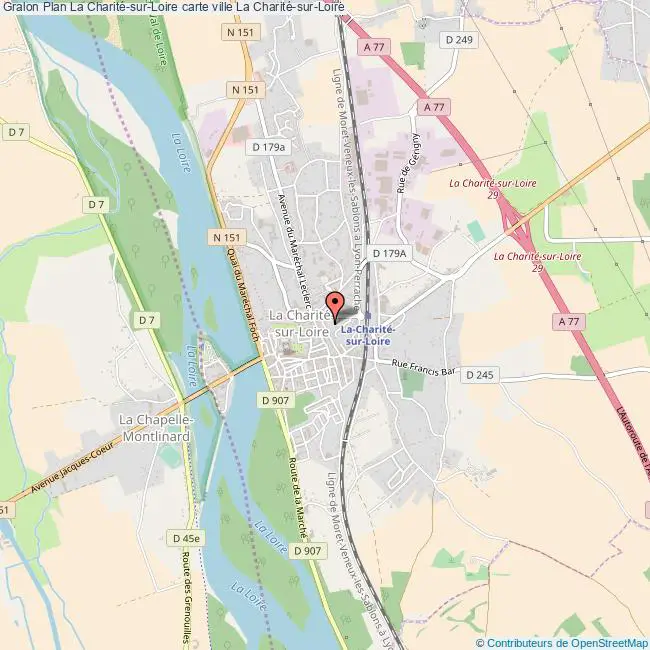 plan ville La Charité-sur-Loire