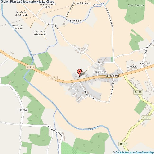 Plan La Clisse carte ville La Clisse