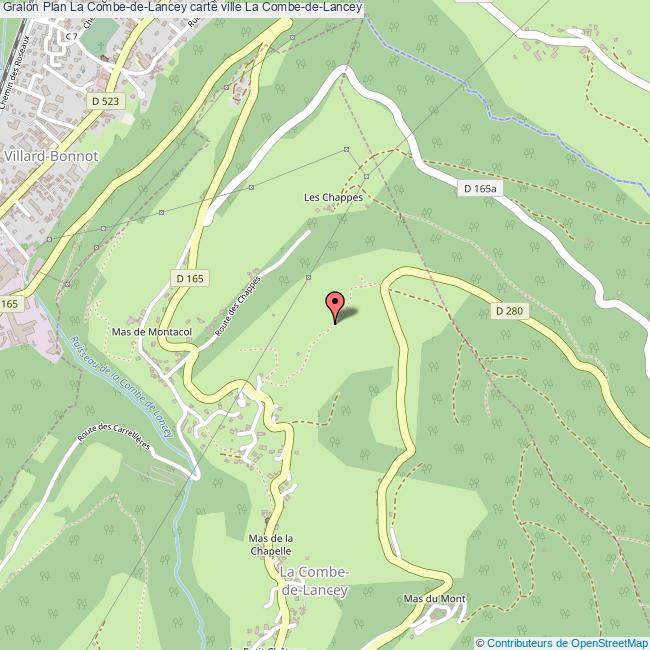 plan La Combe-de-Lancey