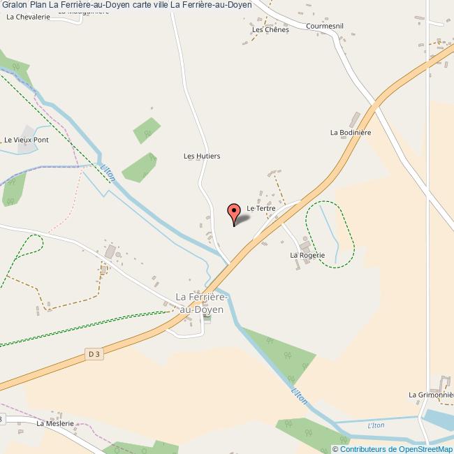 Plan La FerrièreauDoyen carte ville La FerrièreauDoyen