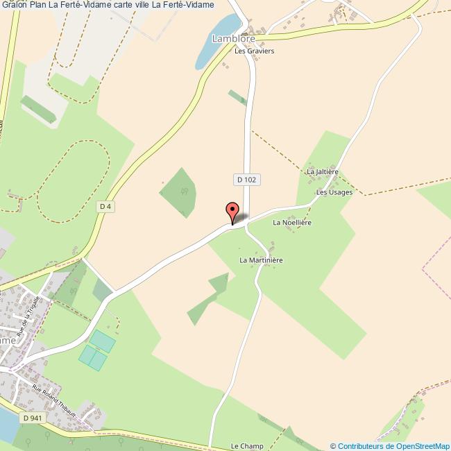 plan La Ferté-Vidame
