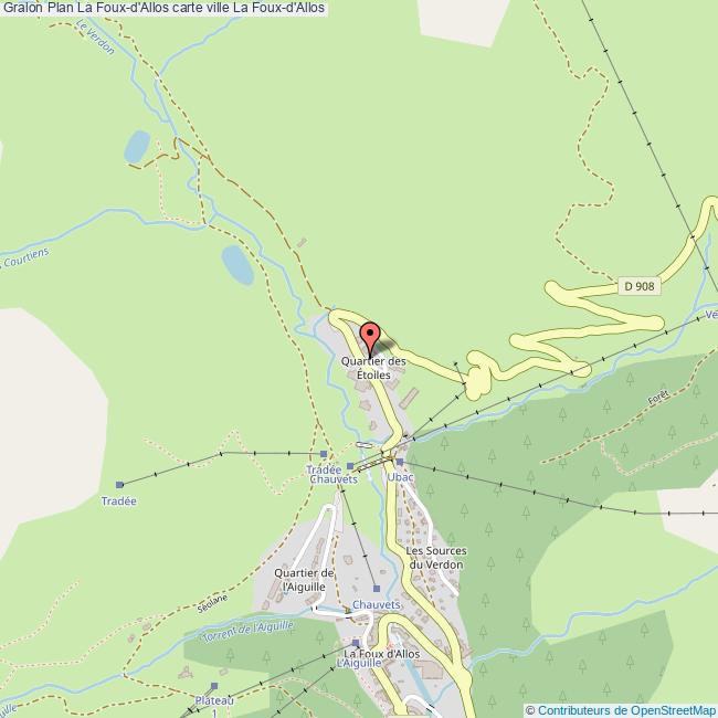 Plan La Fouxd'Allos carte ville La Fouxd'Allos Plan La Fouxd'Allos carte ville La Fouxd'Allos