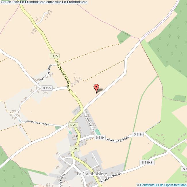 Plan La Framboisière carte ville La Framboisière