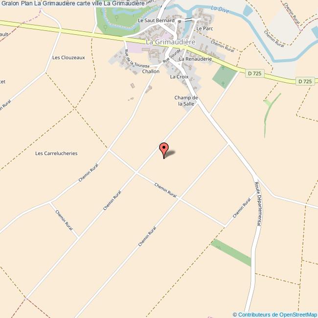 Plan La Grimaudière carte ville La Grimaudière