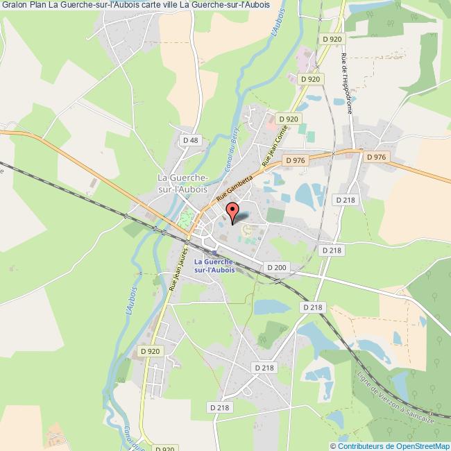 plan La Guerche-sur-l'Aubois