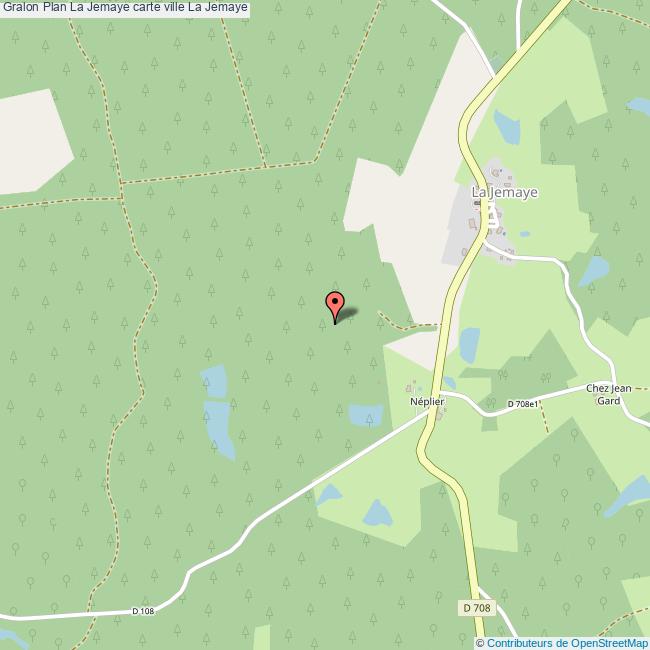 Plan La Jemaye carte ville La Jemaye
