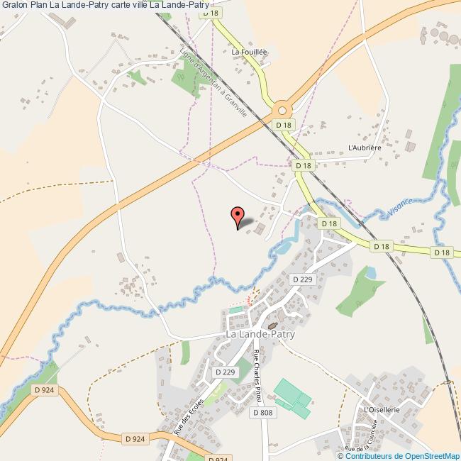 Plan La LandePatry carte ville La LandePatry