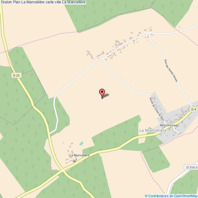 Plan La Mancelière carte ville La Mancelière