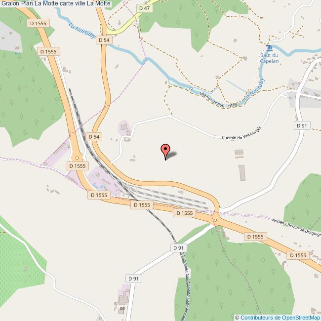 Plan La Motte carte ville La Motte