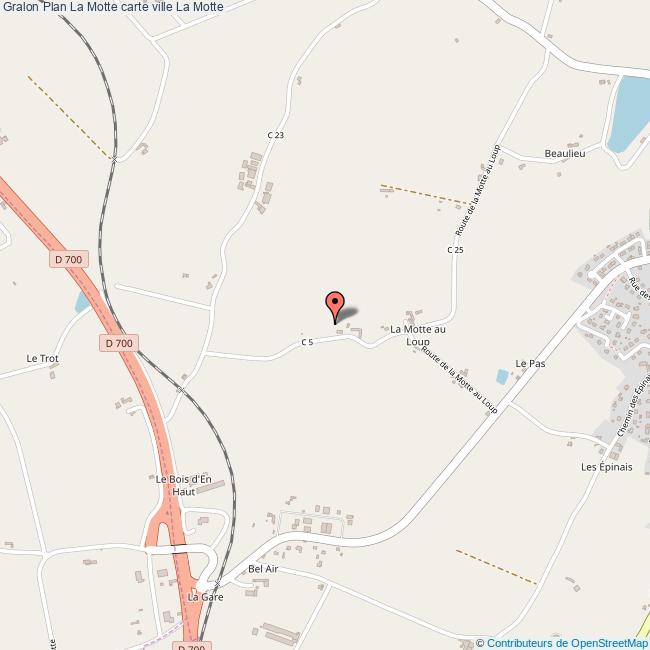 Plan La Motte carte ville La Motte
