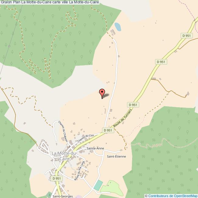 Plan La MotteduCaire carte ville La MotteduCaire