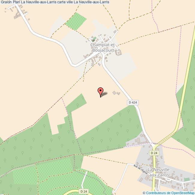 Plan La NeuvilleauxLarris carte ville La NeuvilleauxLarris