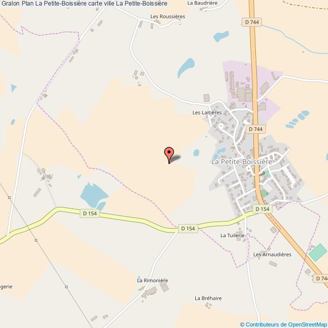 Plan La PetiteBoissière carte ville La PetiteBoissière