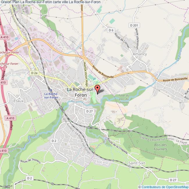 plan ville La Roche-sur-Foron