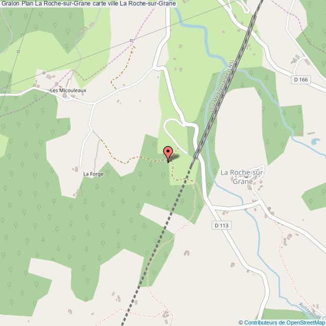 plan La Roche-sur-Grane