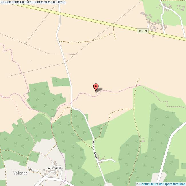 Plan La Tâche carte ville La Tâche