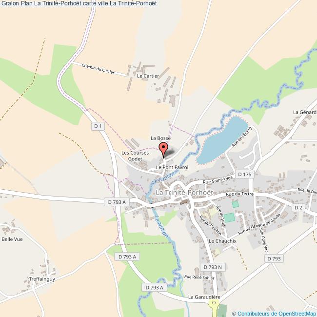 plan La Trinité-Porhoët